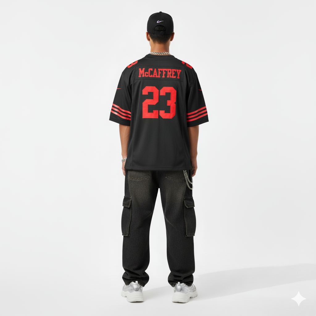 NFL San Francisco 49ers Christian McCaffrey - Black