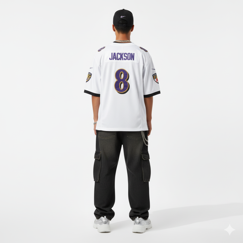 NFL Baltimore Ravens Lamar Jackson - White