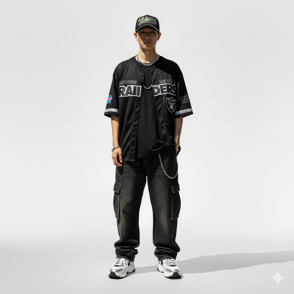 Raiders Super Bowl XVIII Throwback Jersey - Black